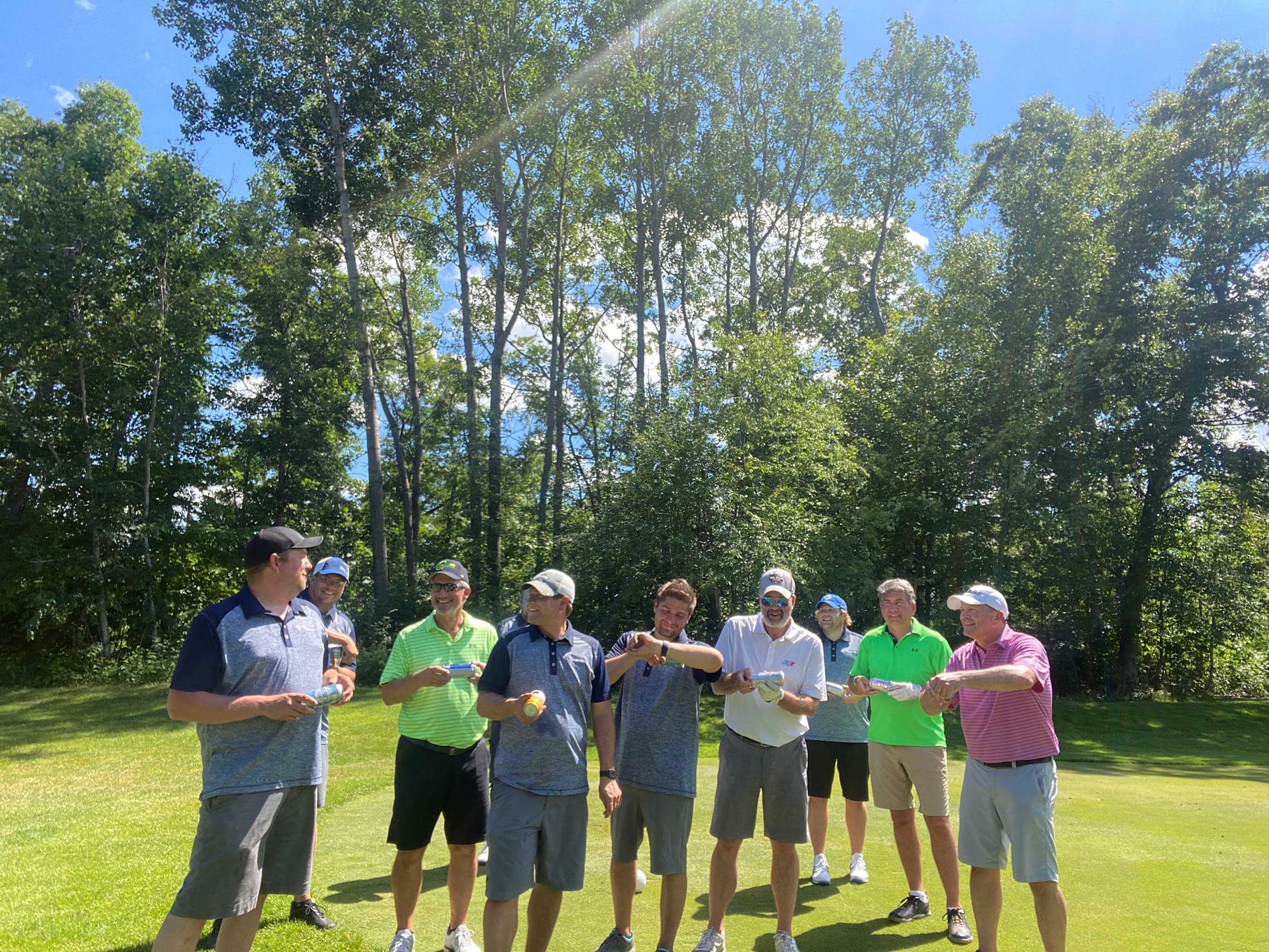 LIV League members on the course