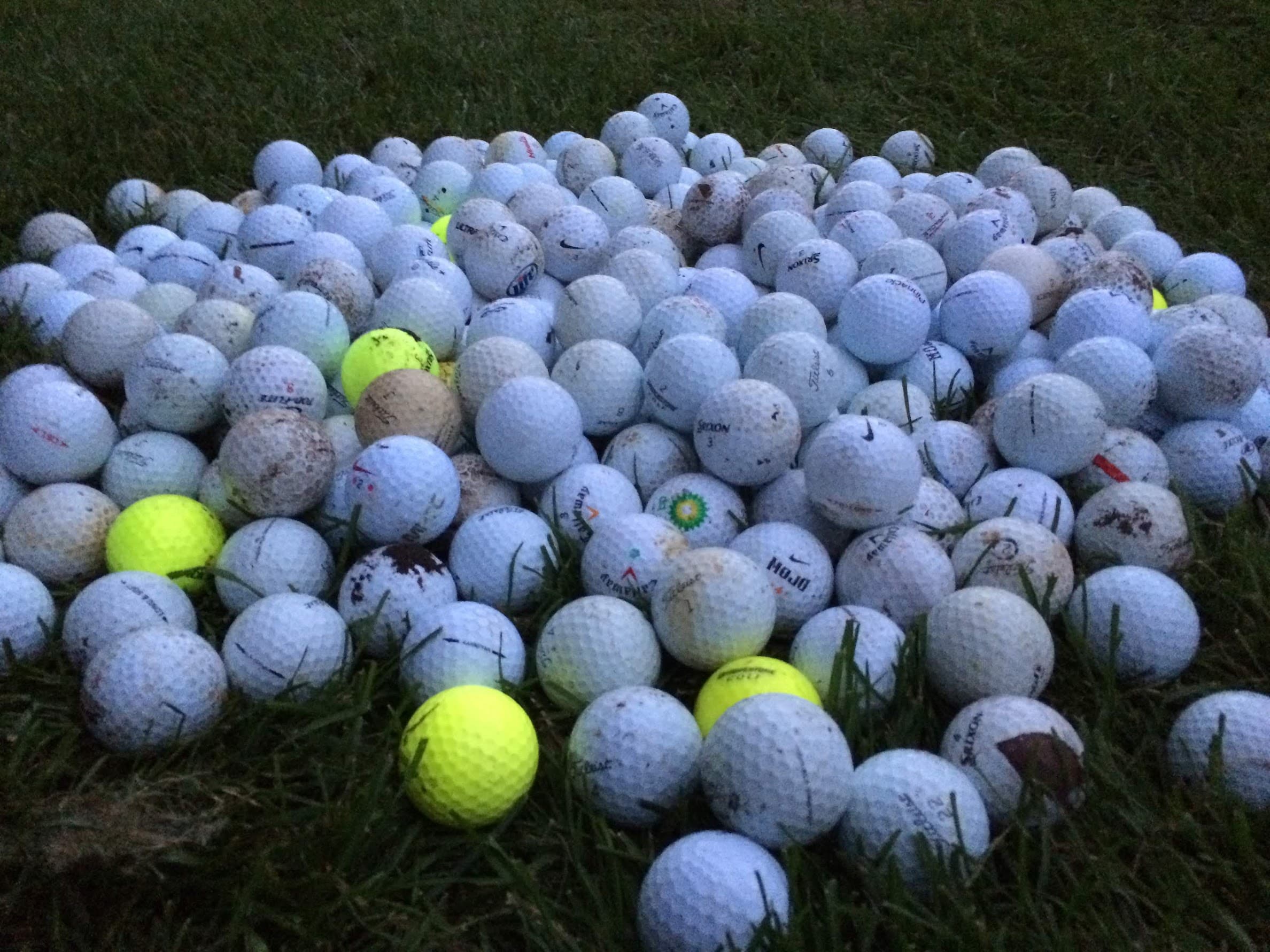 Found golf balls